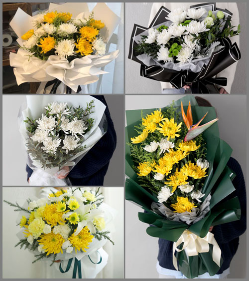 山东济宁嘉祥县嘉祥街道黄山口村白事花束代送